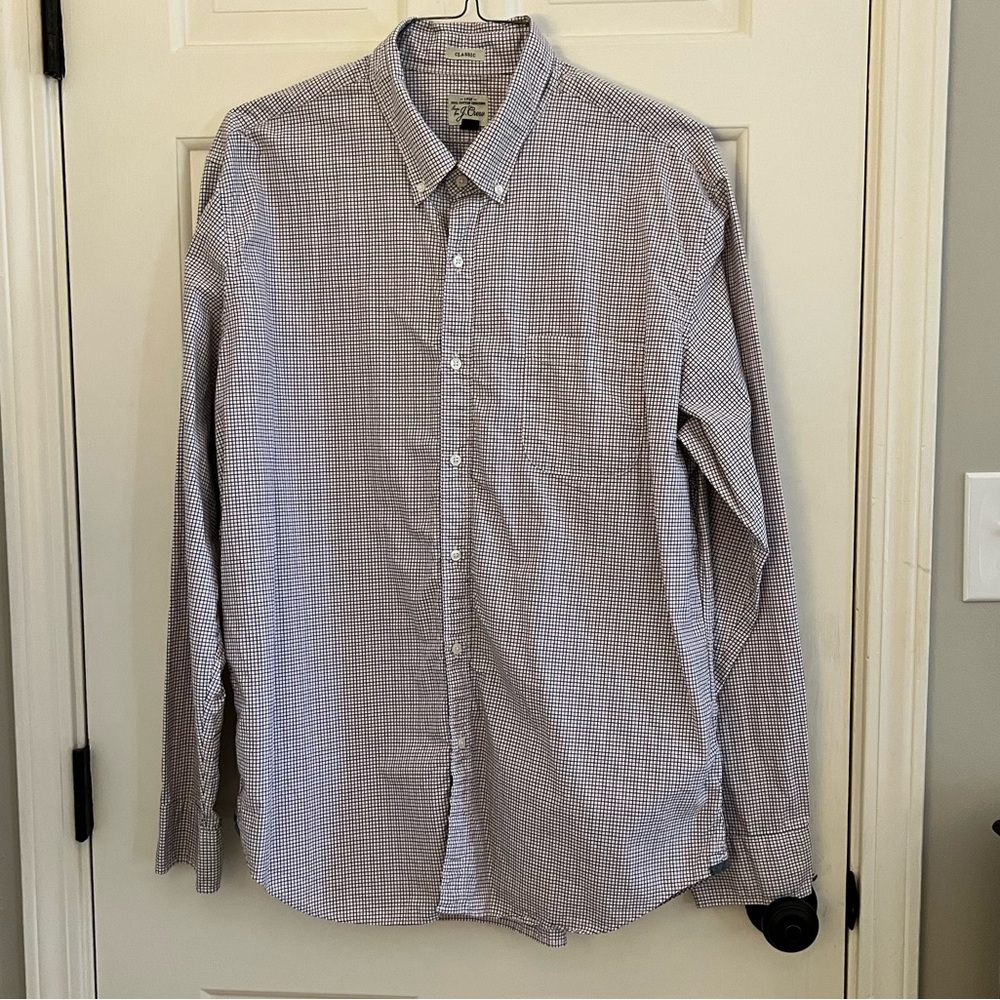 Sewn for J. Crew men’s dress shirt size XL